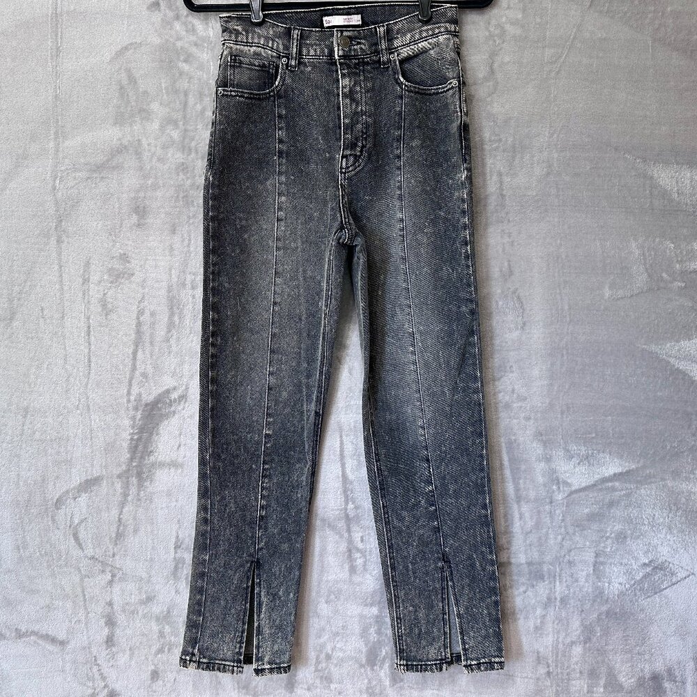 SO Super High Rise Straight Black Jeans Size 7/28W